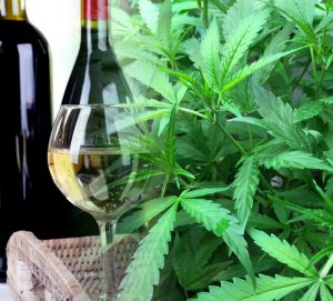 pair wine cannabis